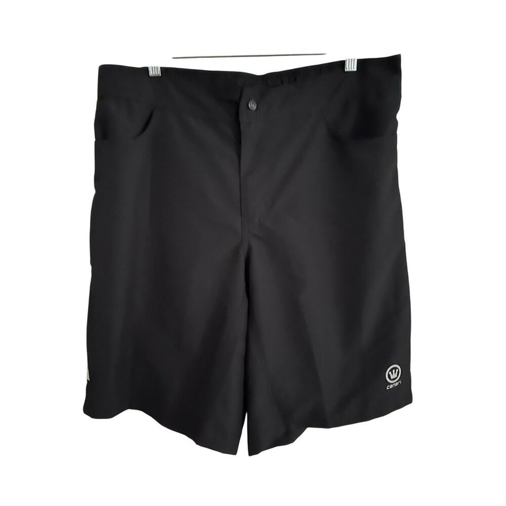 Canari Baggy Black Bike Shorts Mens Size XL Cycling Zip Pockets Outdoor Ride